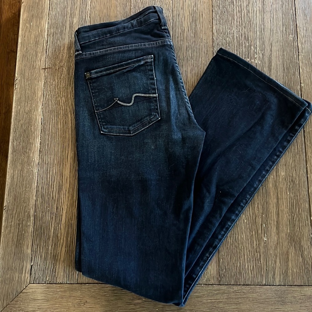 7 for All Mankind Dark Wash Bootcut Jeans